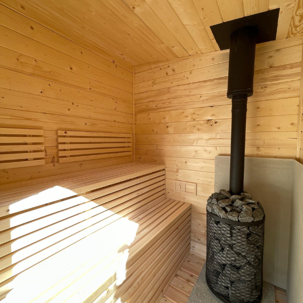 sauna z drewna
